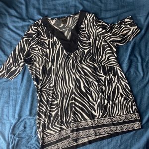 Zebra Print Top